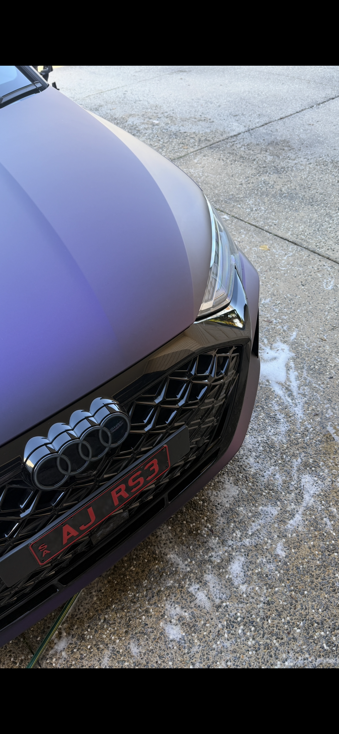 Matte purple Audi RS3