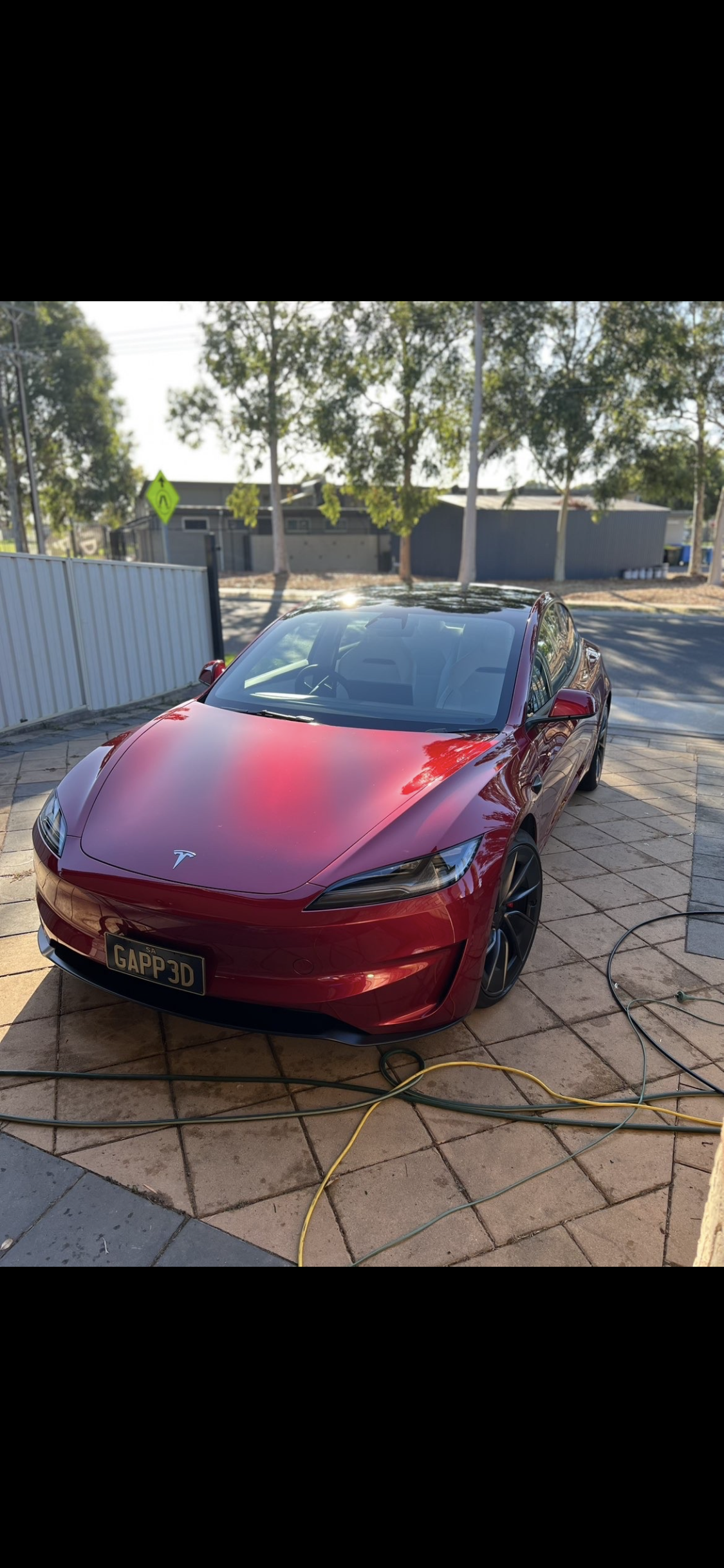 Ultra Red Tesla Model 3